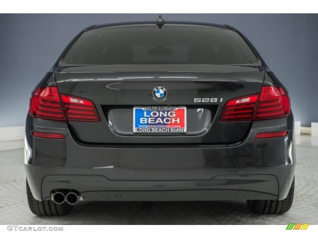 2015 5 Series 528i Sedan - Dark Graphite Metallic / Black photo #3