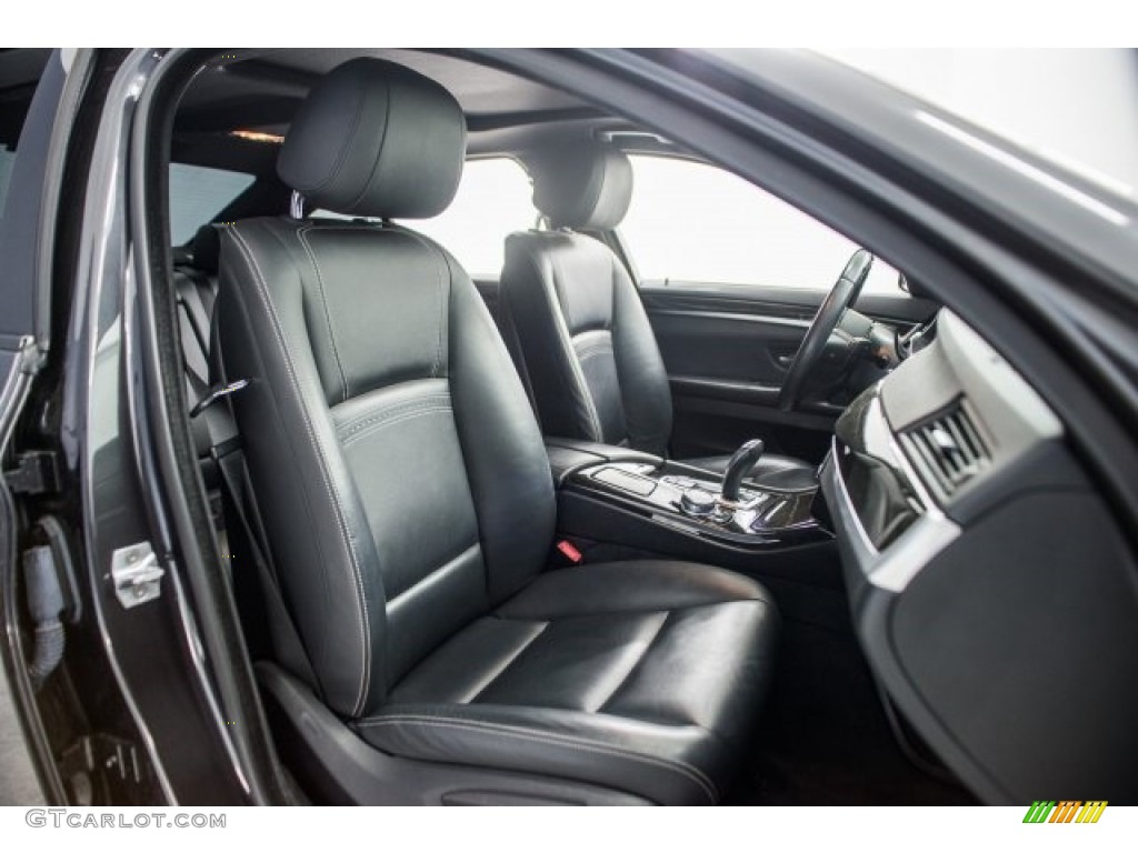 2015 5 Series 528i Sedan - Dark Graphite Metallic / Black photo #7