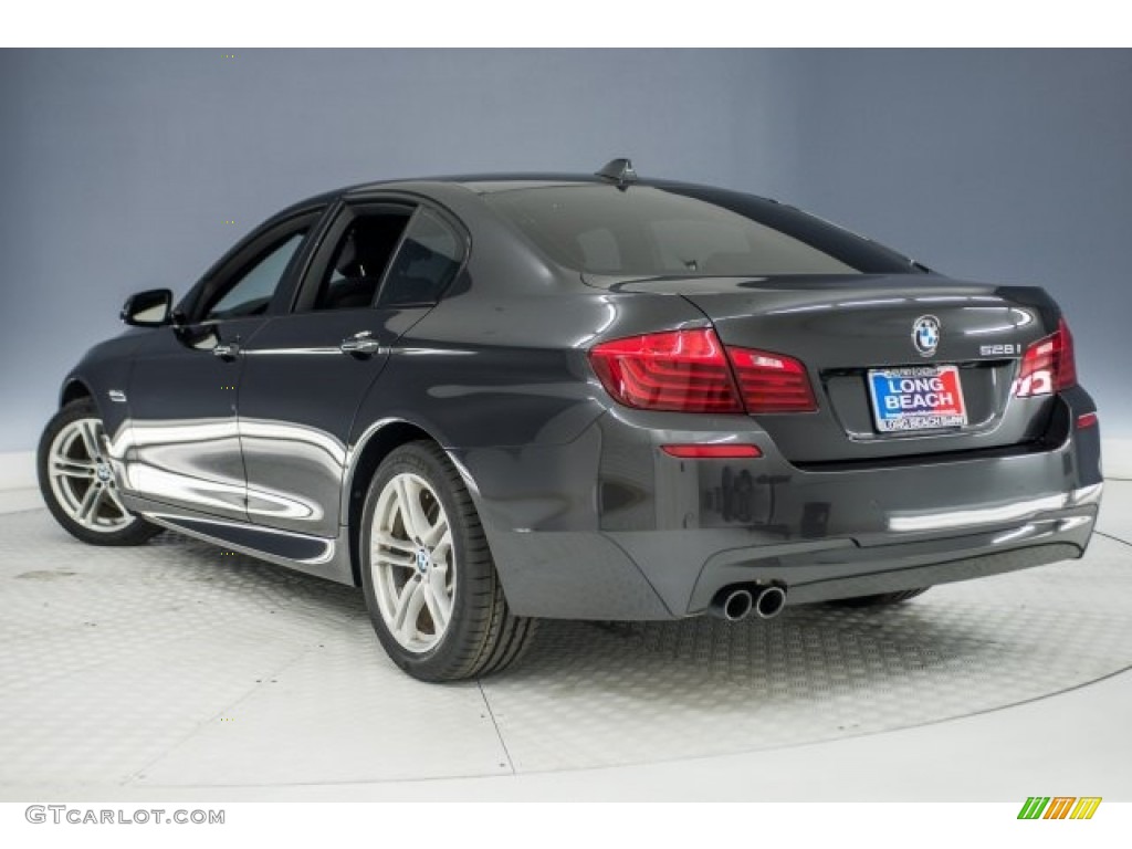 2015 5 Series 528i Sedan - Dark Graphite Metallic / Black photo #10