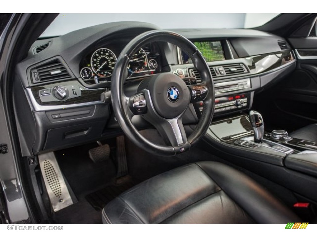 2015 5 Series 528i Sedan - Dark Graphite Metallic / Black photo #15
