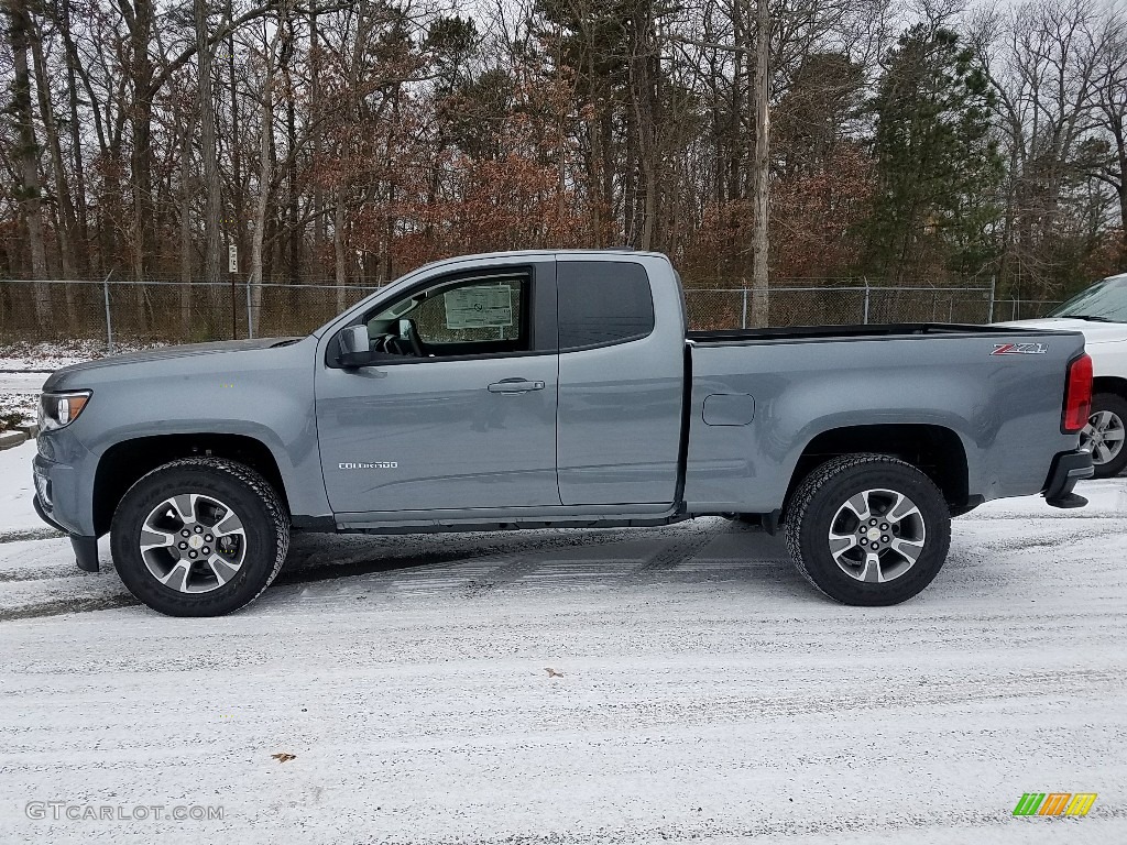 Satin Steel Metallic 2018 Chevrolet Colorado Z71 Extended Cab 4x4 Exterior Photo #124428328