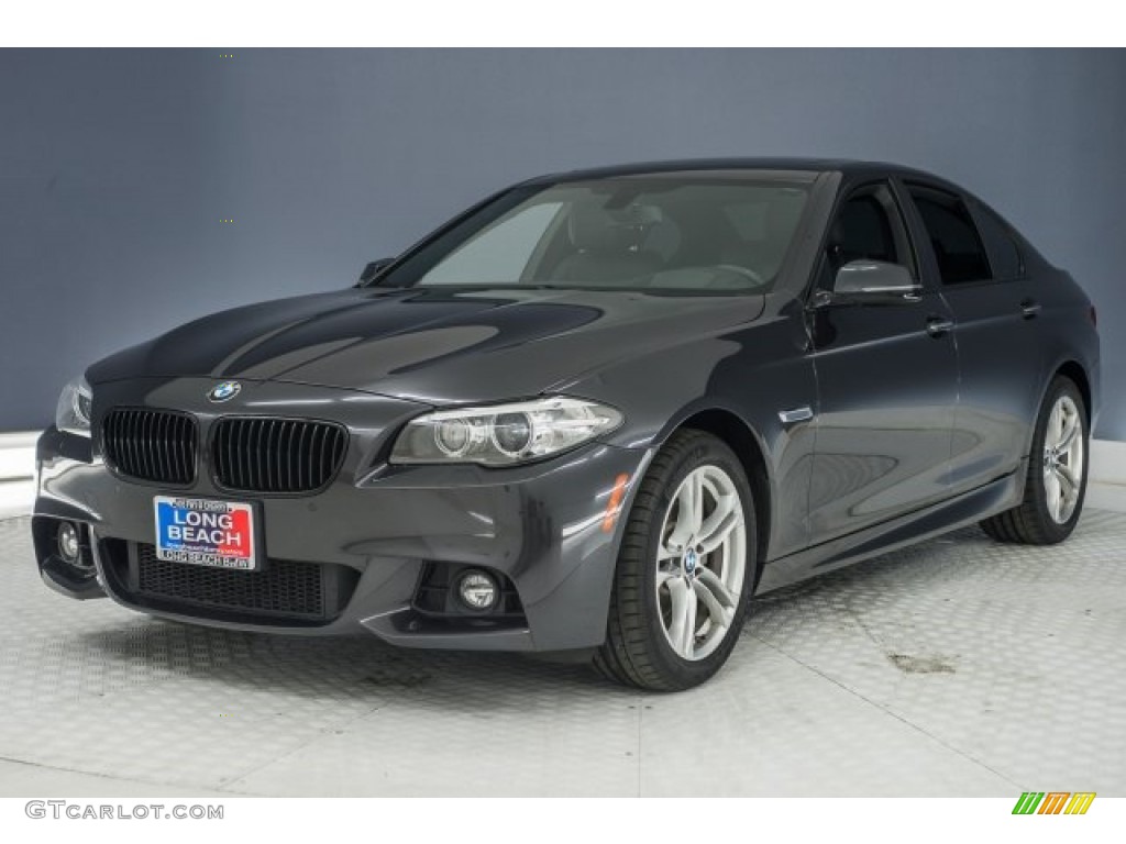 2015 5 Series 528i Sedan - Dark Graphite Metallic / Black photo #29