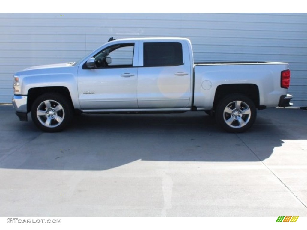 2017 Silverado 1500 LT Crew Cab - Silver Ice Metallic / Jet Black photo #8