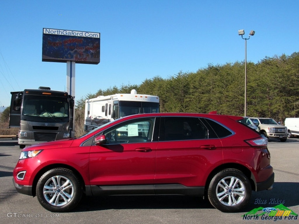 2018 Edge SEL - Ruby Red / Dune photo #2