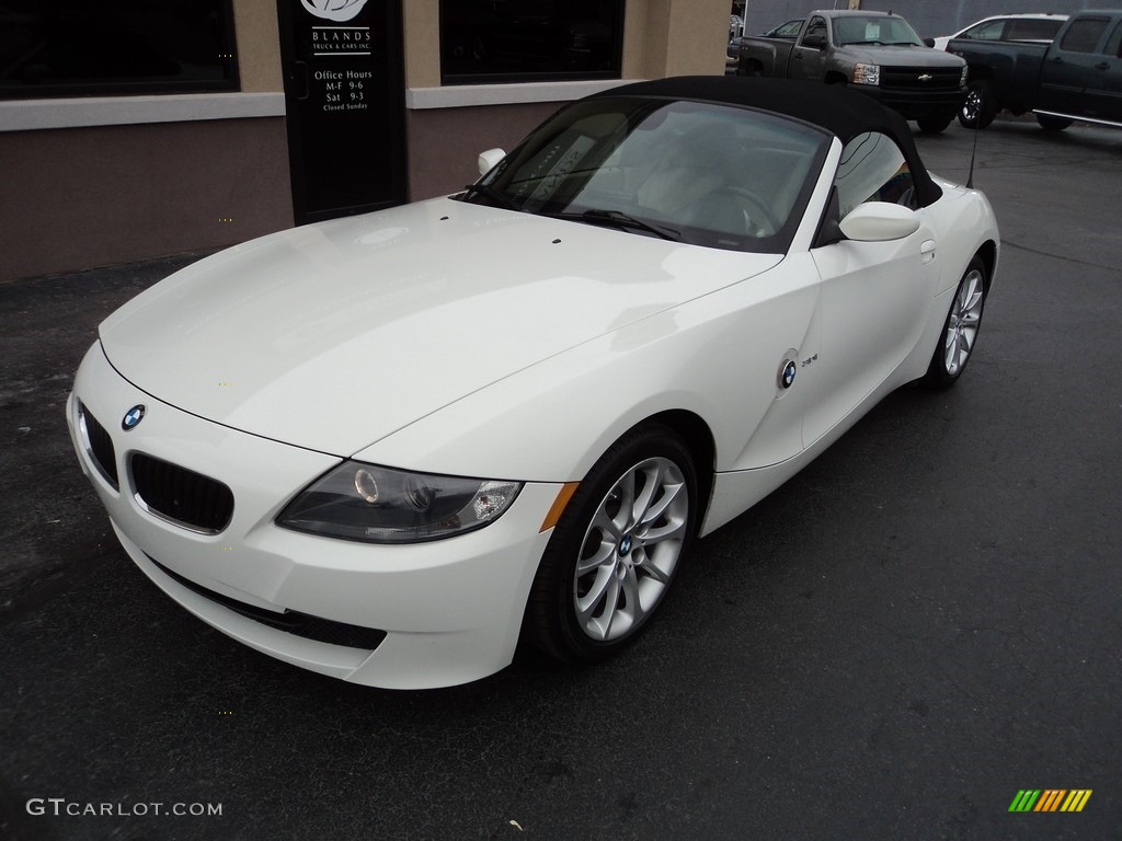 2006 Z4 3.0i Roadster - Alpine White / Beige photo #2