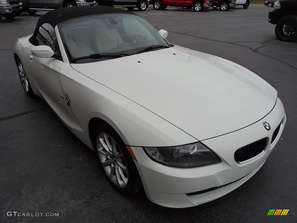 2006 Z4 3.0i Roadster - Alpine White / Beige photo #5