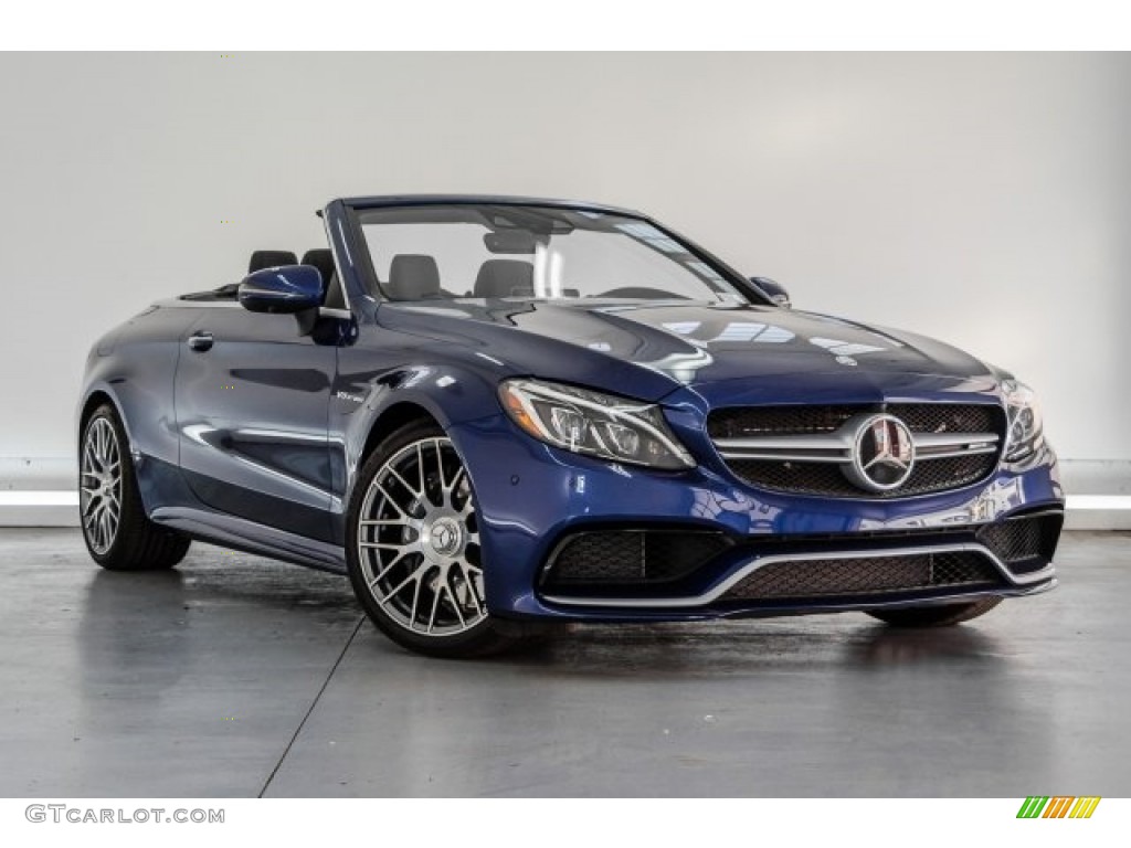 Brilliant Blue Metallic 2017 Mercedes-Benz C 63 AMG Cabriolet Exterior Photo #124432687