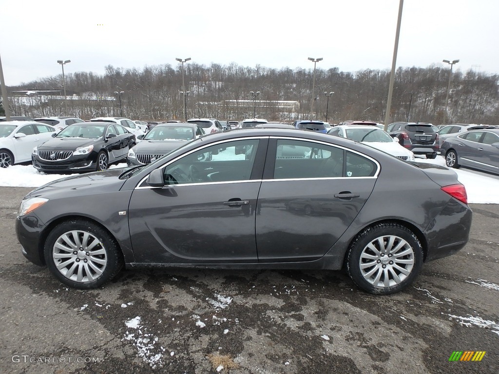 2011 Regal CXL Turbo - Granite Gray Metallic / Ebony photo #14