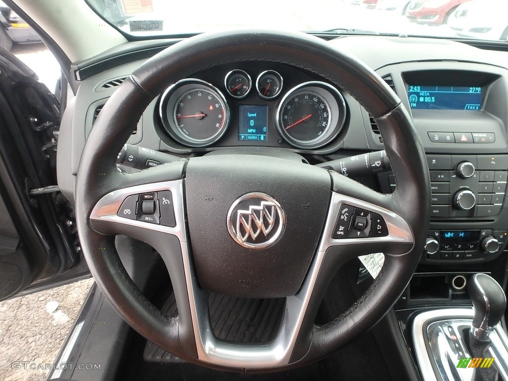 2011 Regal CXL Turbo - Granite Gray Metallic / Ebony photo #24