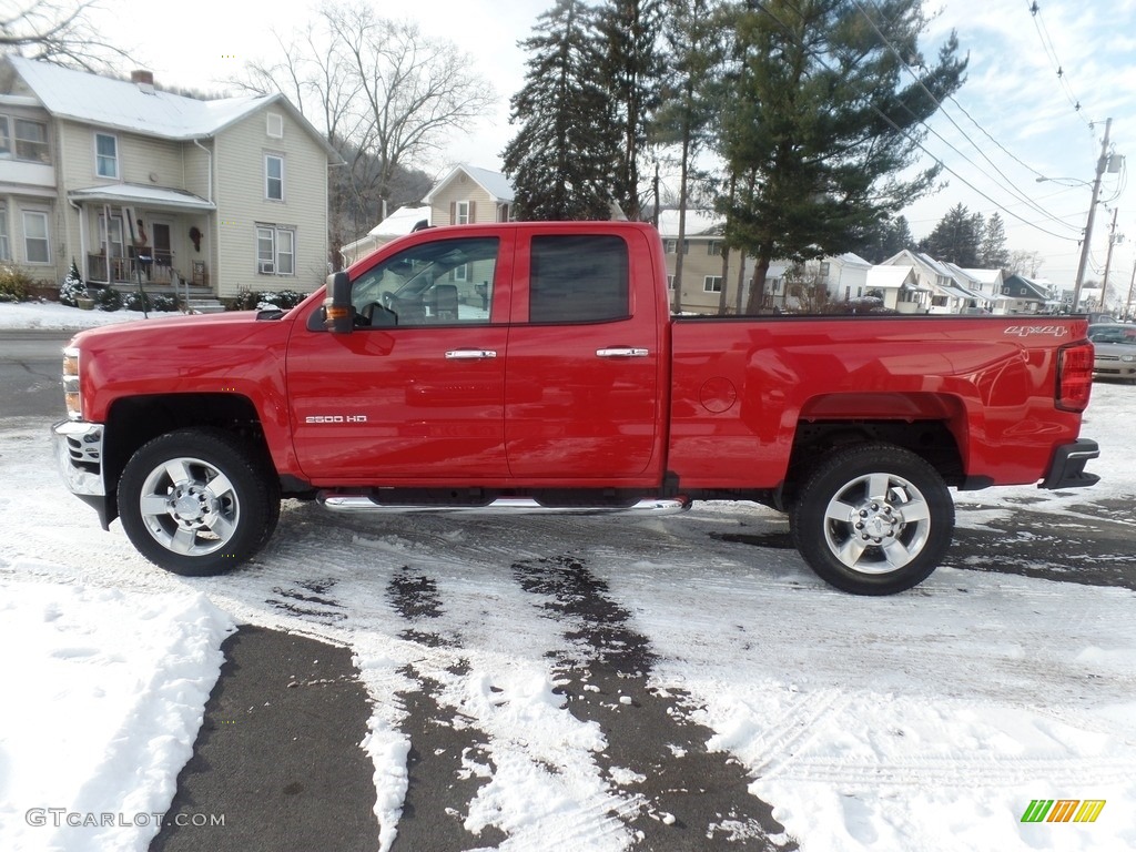 2017 Silverado 2500HD Work Truck Double Cab 4x4 - Red Hot / Dark Ash/Jet Black photo #5