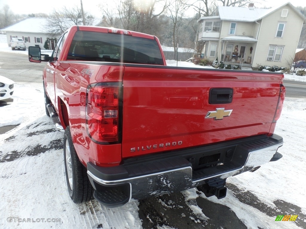 2017 Silverado 2500HD Work Truck Double Cab 4x4 - Red Hot / Dark Ash/Jet Black photo #7