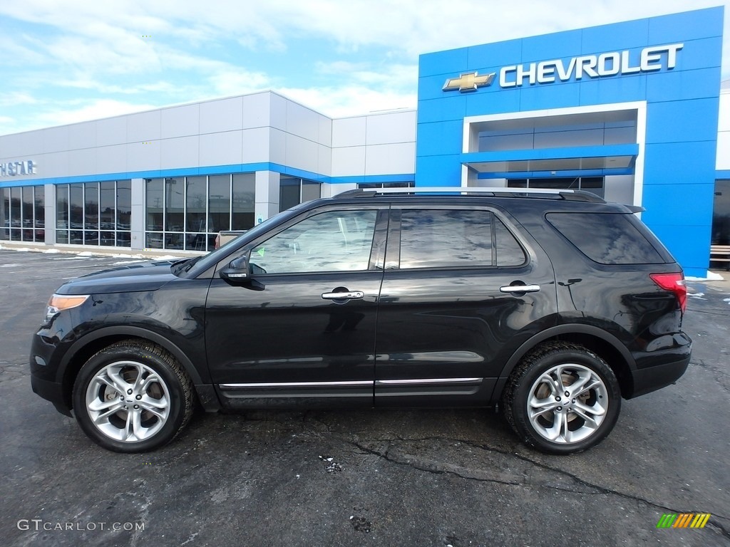 2015 Explorer Limited 4WD - Tuxedo Black / Charcoal Black photo #3