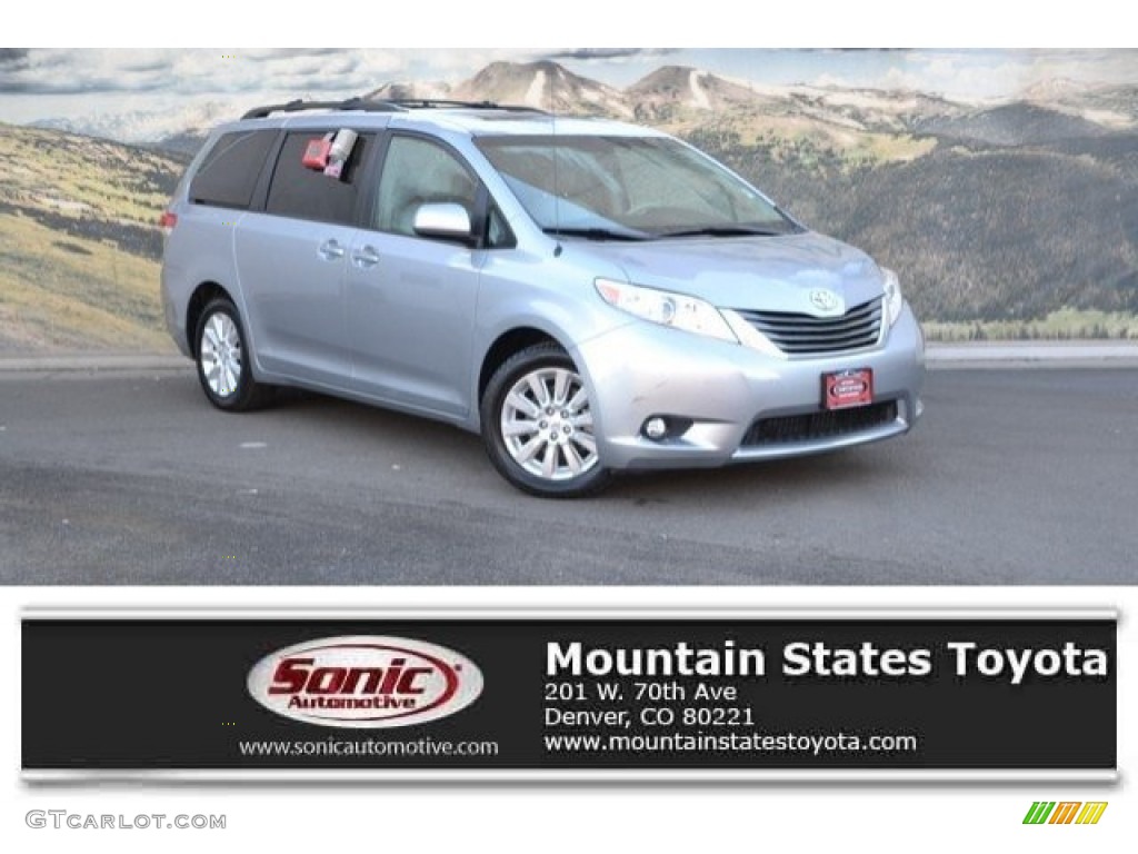 2014 Sienna XLE AWD - Silver Sky Metallic / Light Gray photo #1