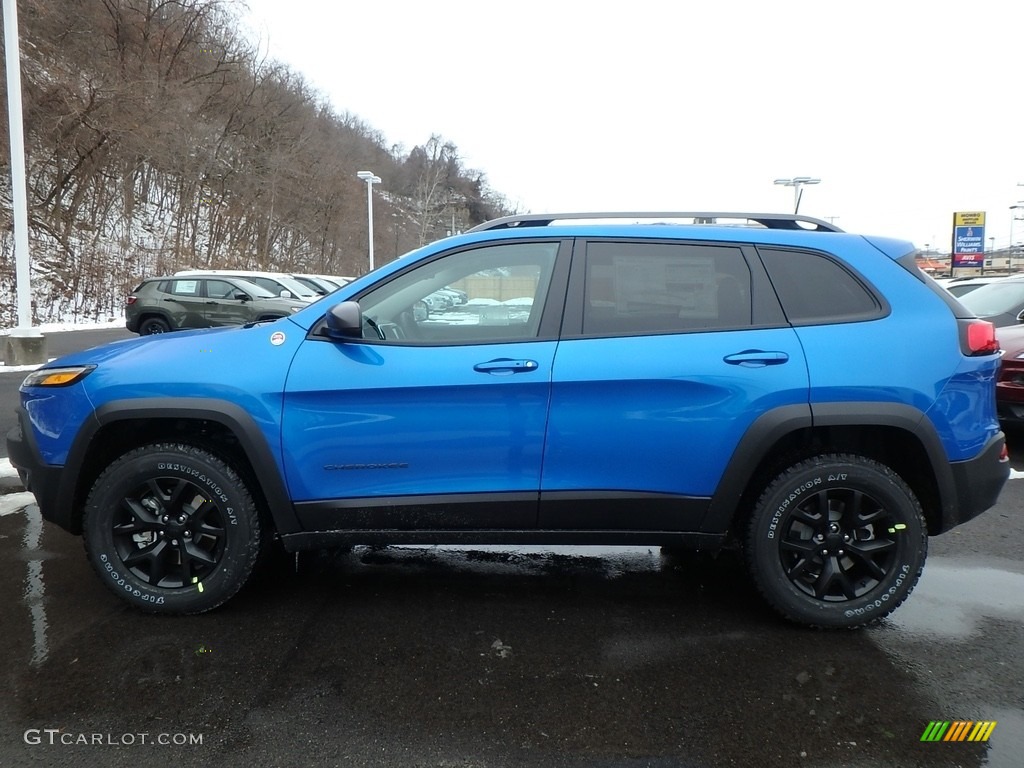 Hydro Blue Pearl 2018 Jeep Cherokee Trailhawk 4x4 Exterior Photo #124441238