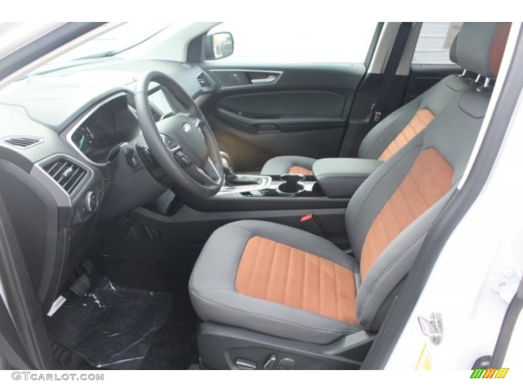 Mayan Gray/Umber Interior 2018 Ford Edge SEL Photo #124441376