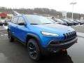 2018 Hydro Blue Pearl Jeep Cherokee Trailhawk 4x4  photo #7