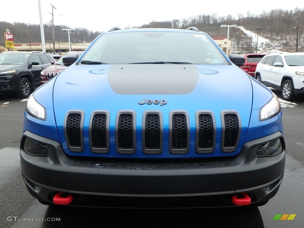 Hydro Blue Pearl 2018 Jeep Cherokee Trailhawk 4x4 Exterior Photo #124441439