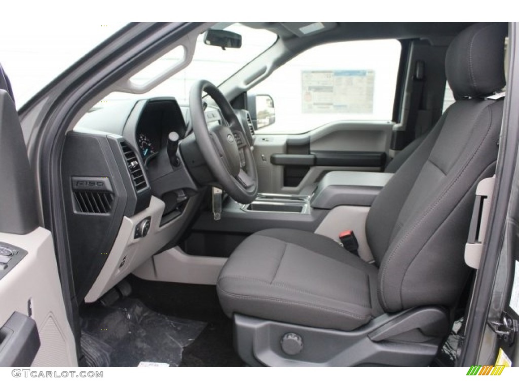 Black Interior 2018 Ford F150 STX SuperCab Photo #124441445
