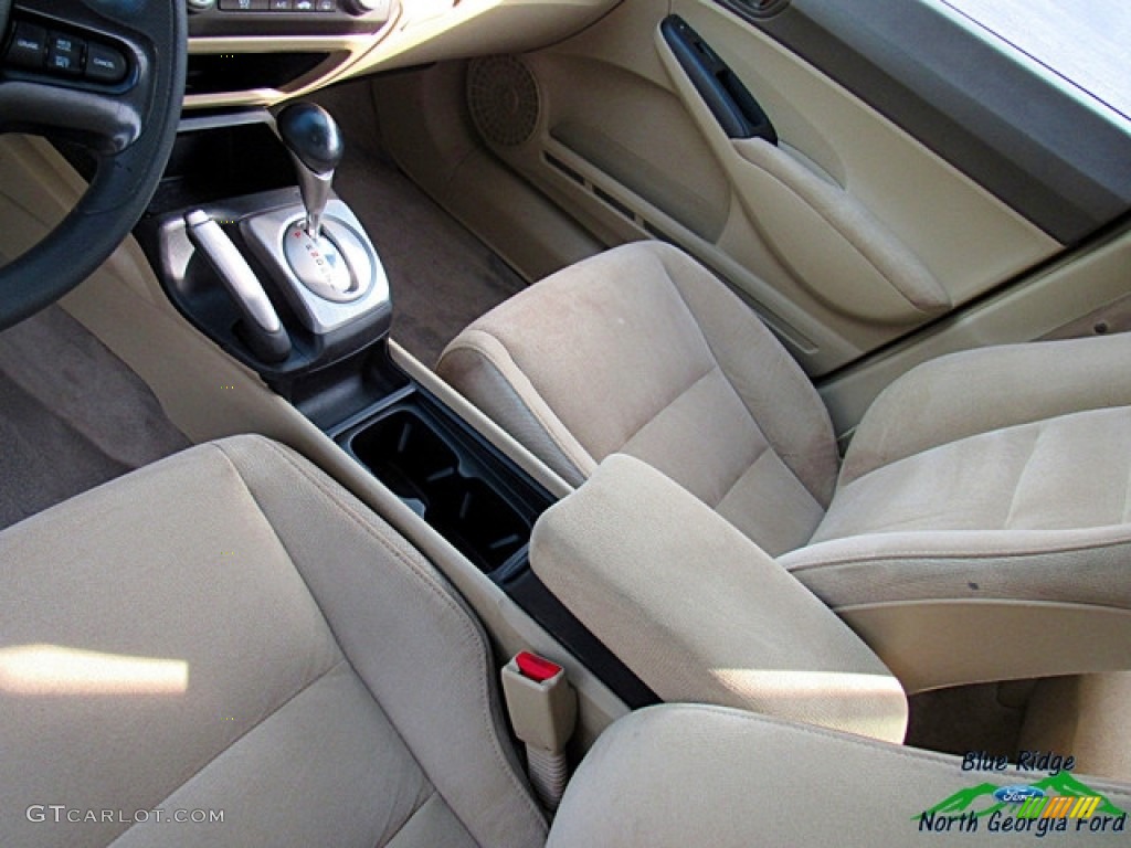 2007 Civic LX Sedan - Borrego Beige Metallic / Ivory photo #22
