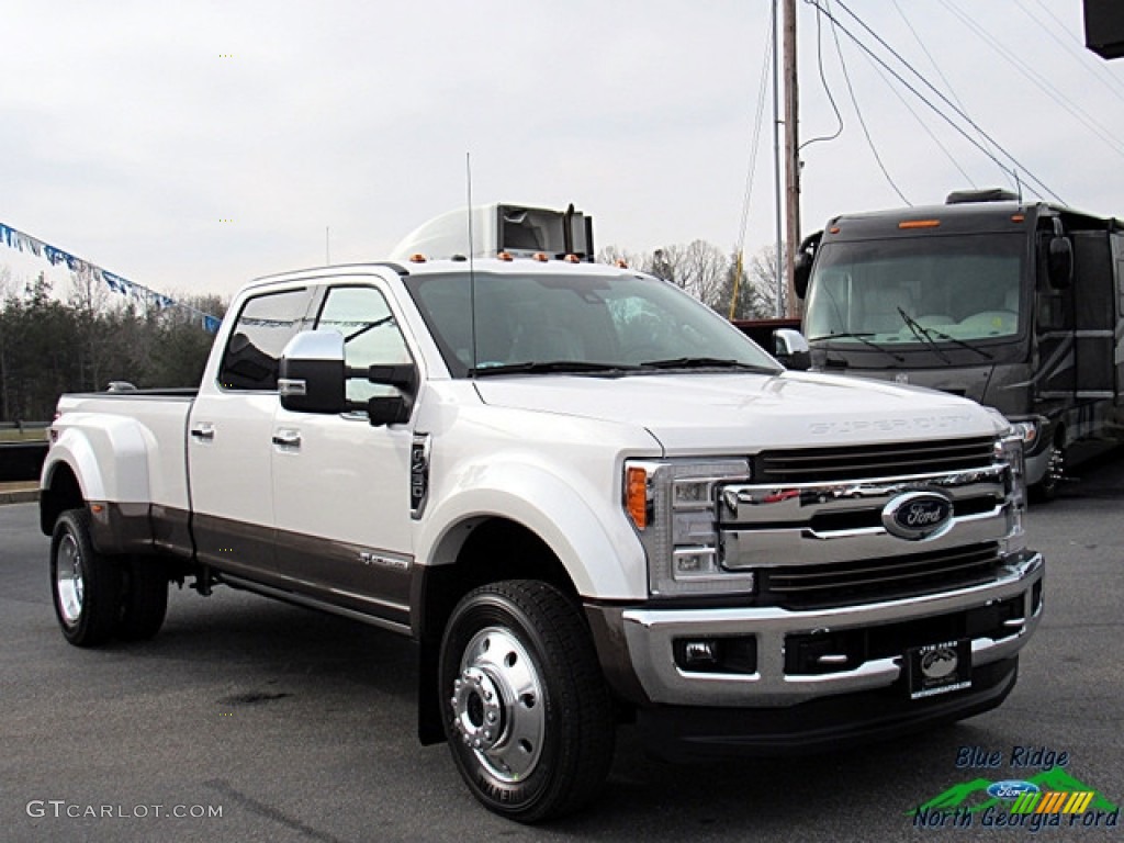 2017 F450 Super Duty King Ranch Crew Cab 4x4 - White Platinum / King Ranch Java photo #7