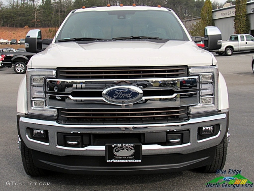 2017 F450 Super Duty King Ranch Crew Cab 4x4 - White Platinum / King Ranch Java photo #8