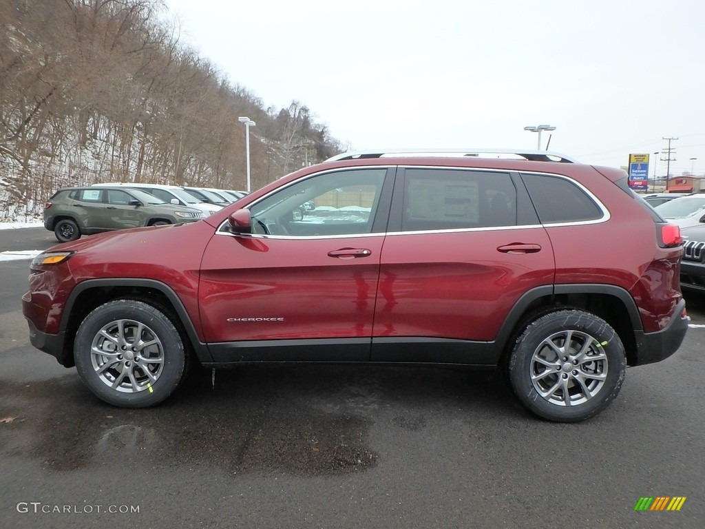 Velvet Red Pearl 2018 Jeep Cherokee Latitude Plus 4x4 Exterior Photo #124447249