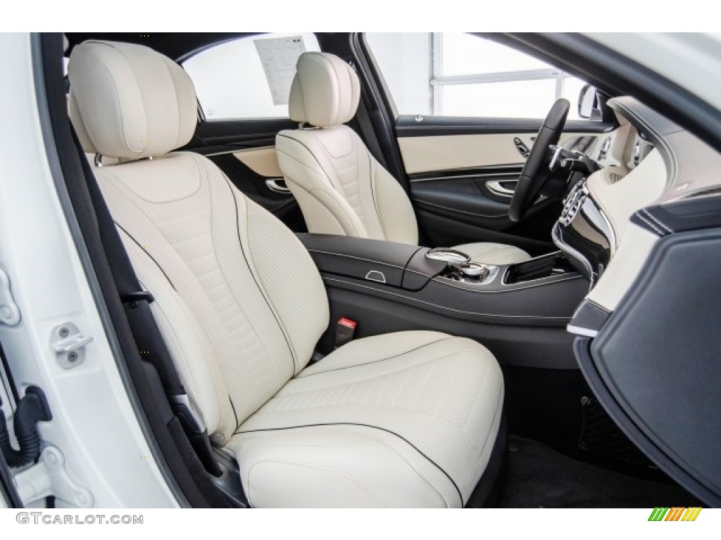 Silk Beige/Espresso Brown Interior 2018 Mercedes-Benz S 450 Sedan Photo #124448879