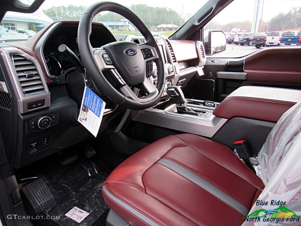 2018 F150 Platinum SuperCrew 4x4 - White Platinum / Dark Marsala photo #33