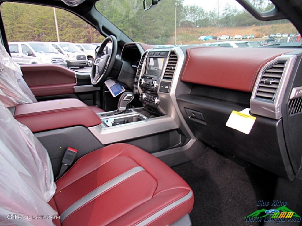 2018 F150 Platinum SuperCrew 4x4 - White Platinum / Dark Marsala photo #34