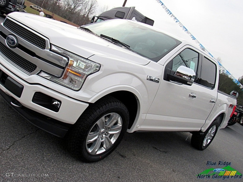 2018 F150 Platinum SuperCrew 4x4 - White Platinum / Dark Marsala photo #35