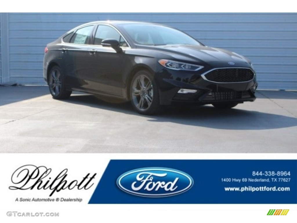2018 Fusion Sport AWD - Shadow Black / Sport Dark Earth Gray photo #1