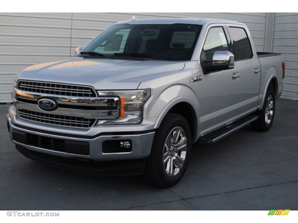 2018 F150 Lariat SuperCrew 4x4 - Ingot Silver / Black photo #3