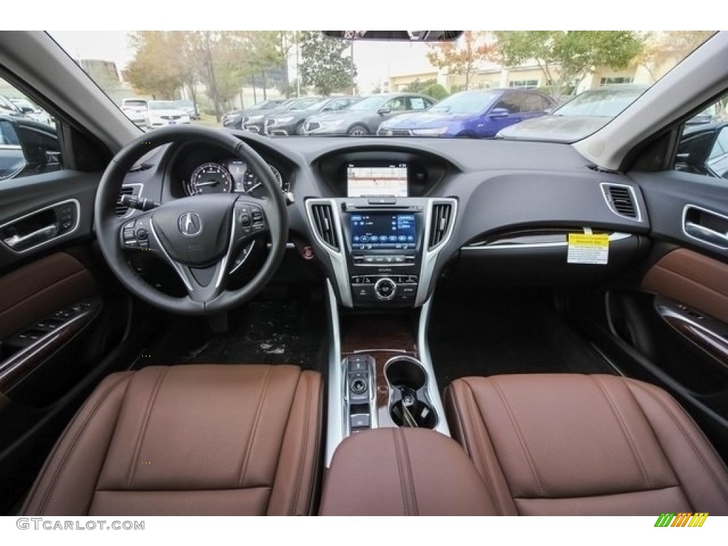 Espresso Interior 2018 Acura TLX V6 Technology Sedan Photo #124451537