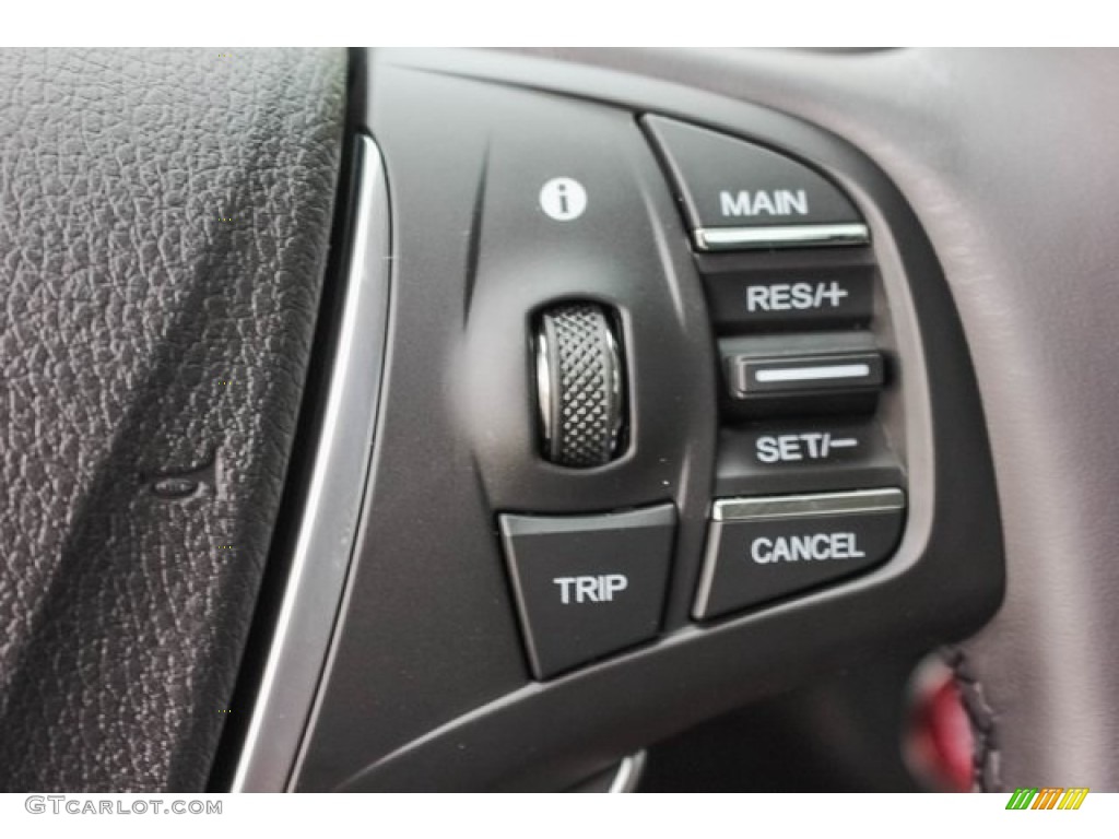 2018 Acura TLX V6 Technology Sedan Espresso Steering Wheel Photo #124451750
