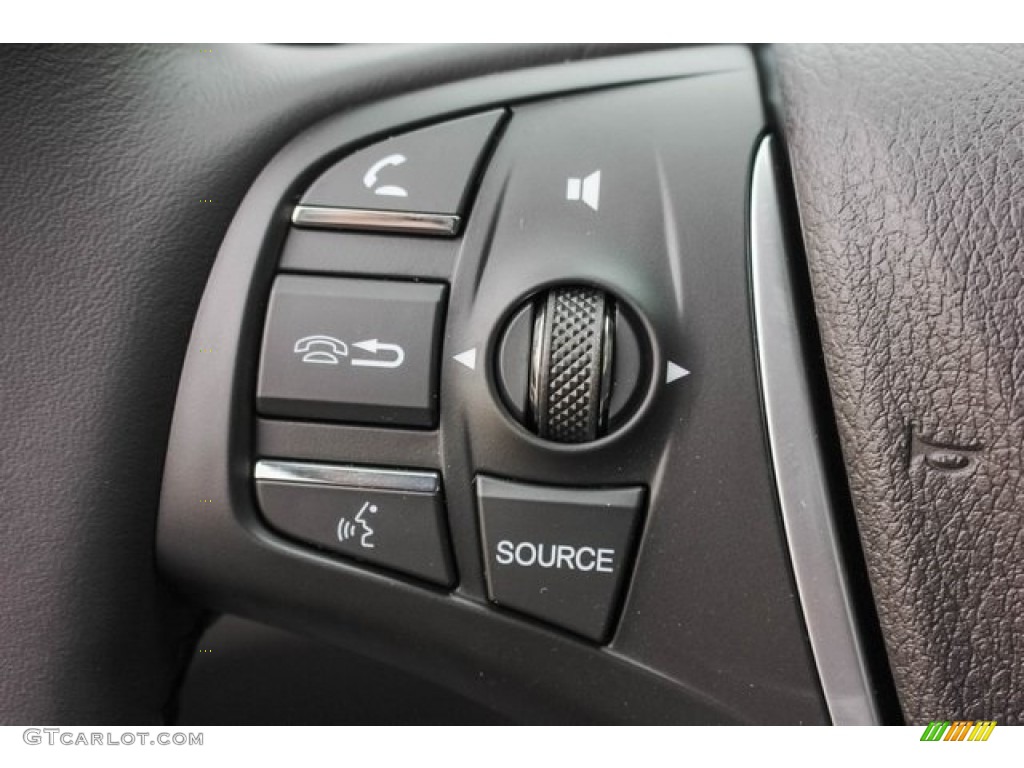 2018 Acura TLX V6 Technology Sedan Espresso Steering Wheel Photo #124451759