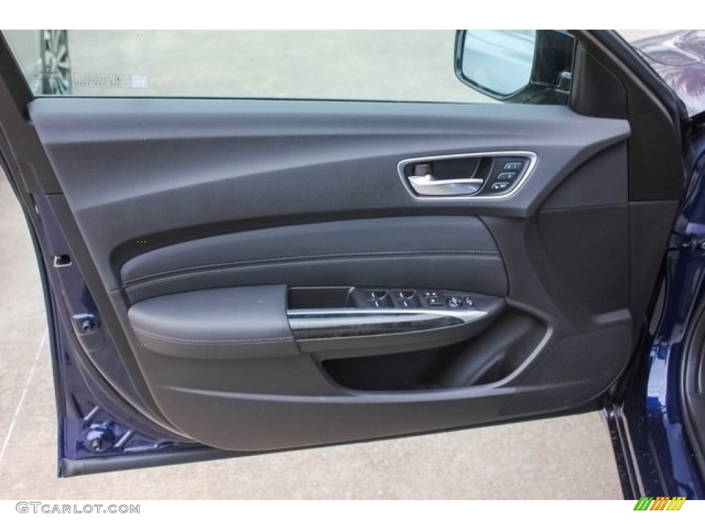 2018 Acura TLX Sedan Ebony Door Panel Photo #124451870