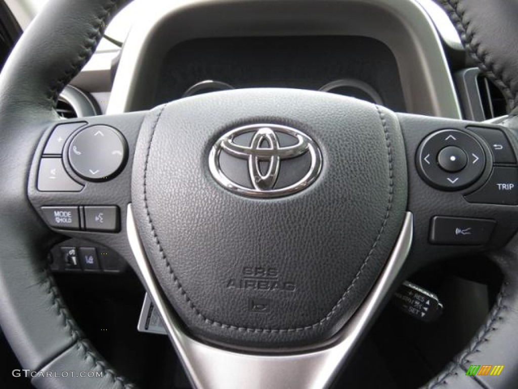 2018 Toyota RAV4 Limited Black Steering Wheel Photo #124457000