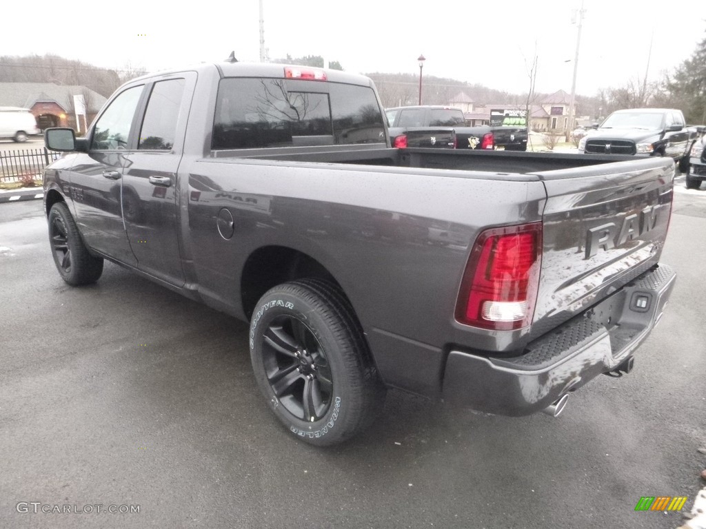 2018 1500 Sport Quad Cab 4x4 - Granite Crystal Metallic / Black photo #3