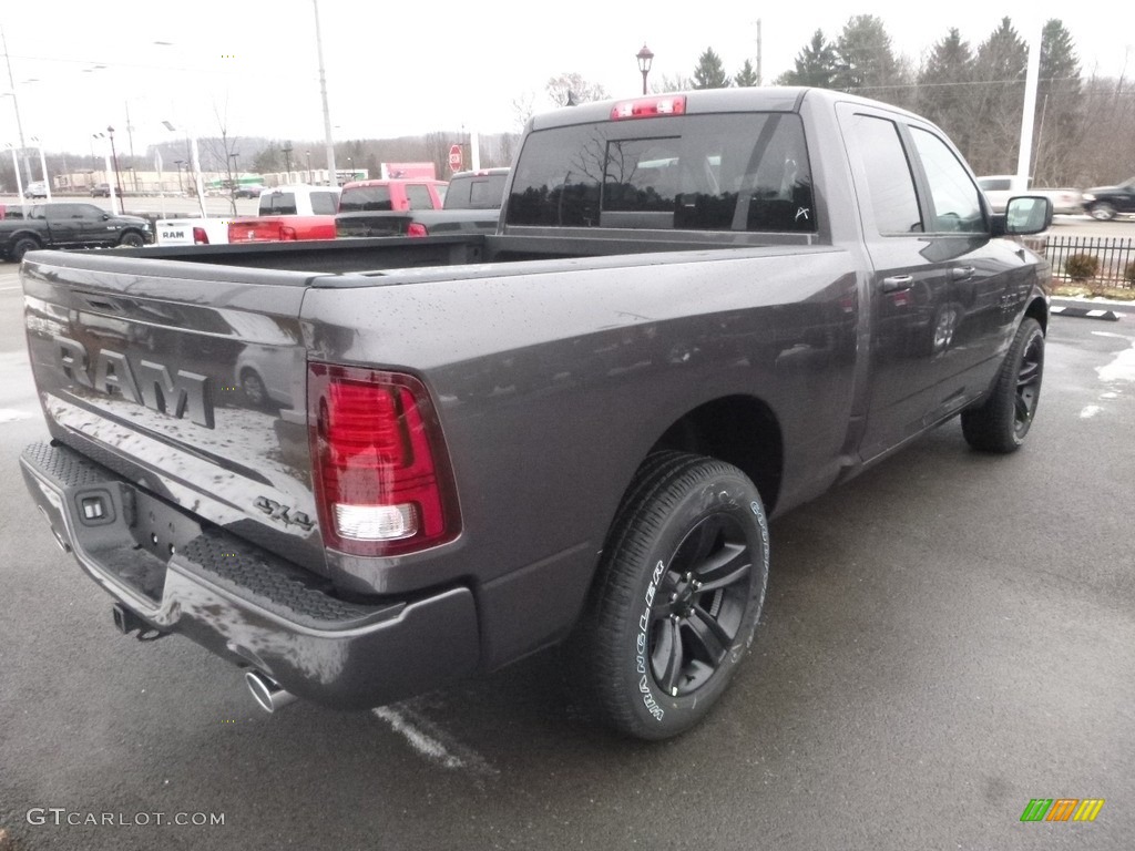 2018 1500 Sport Quad Cab 4x4 - Granite Crystal Metallic / Black photo #5
