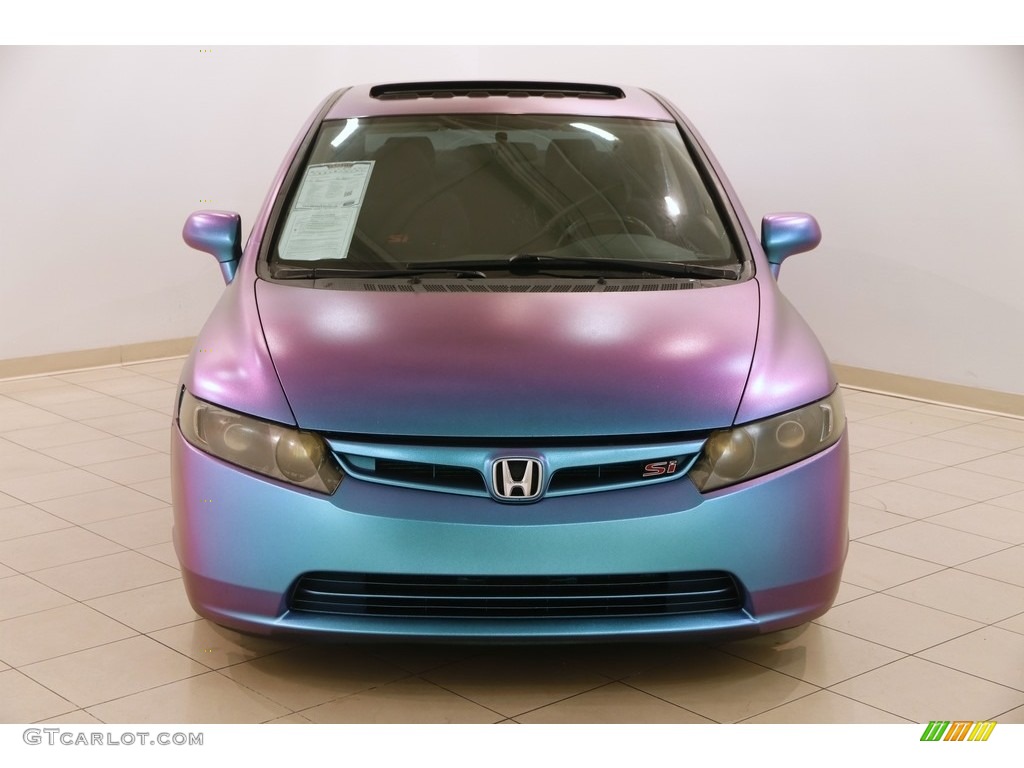 2008 Civic Si Sedan - Fiji Blue Pearl / Black photo #2