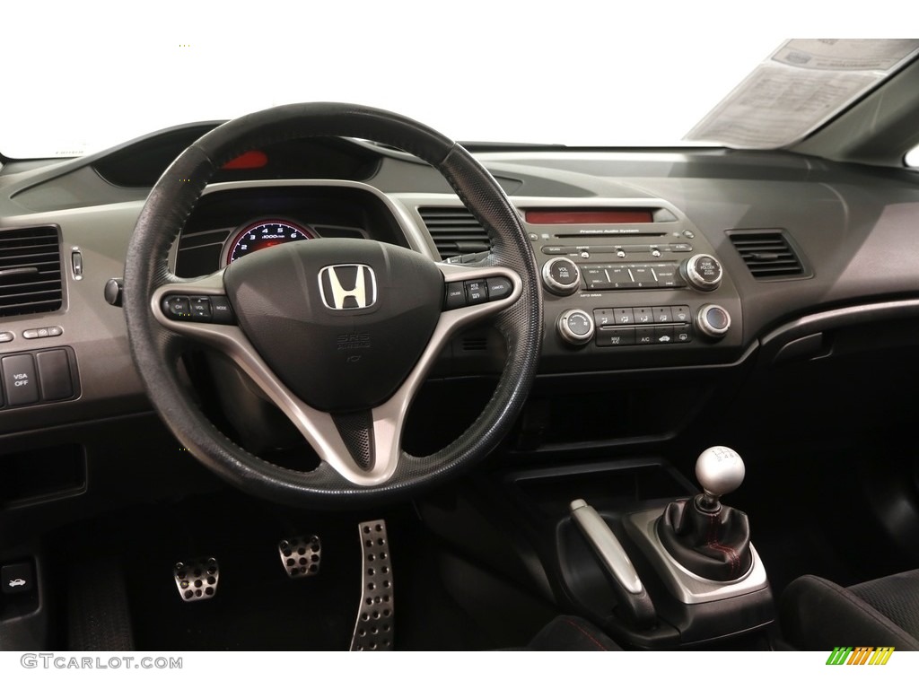 2008 Civic Si Sedan - Fiji Blue Pearl / Black photo #6