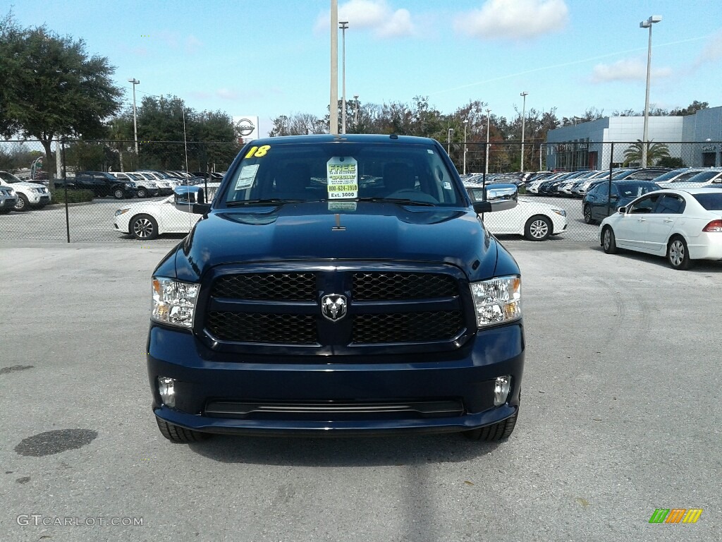 2018 1500 Express Crew Cab - True Blue Pearl / Black/Diesel Gray photo #8