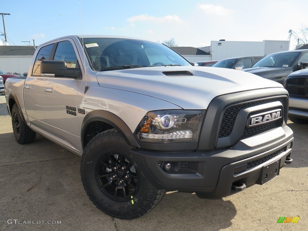 Bright Silver Metallic 2018 Ram 1500 Rebel Crew Cab 4x4 Exterior Photo #124460289