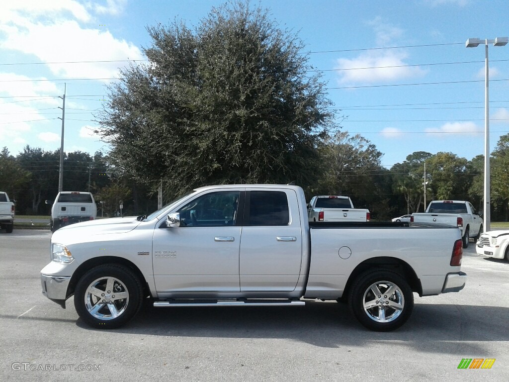 2018 1500 Big Horn Quad Cab - Bright Silver Metallic / Black/Diesel Gray photo #2