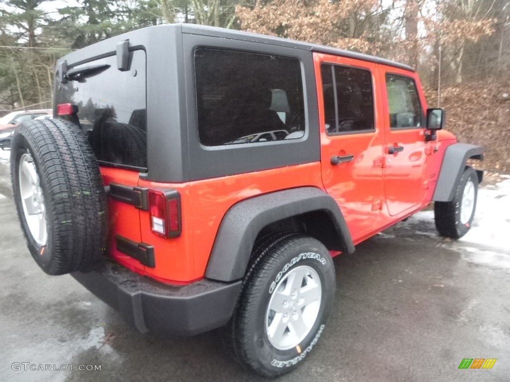 2018 Wrangler Unlimited Sport 4x4 - Firecracker Red / Black photo #4
