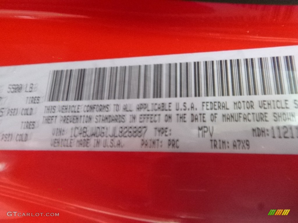 2018 Wrangler Unlimited Sport 4x4 - Firecracker Red / Black photo #14