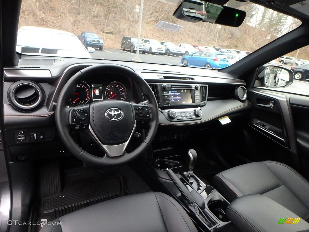 Black Interior 2018 Toyota RAV4 SE AWD Photo #124461648