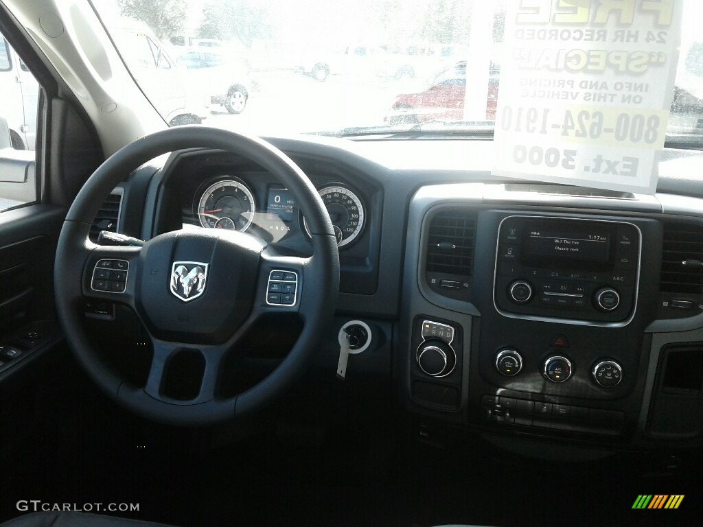 2018 1500 Tradesman Quad Cab - Bright White / Black/Diesel Gray photo #13