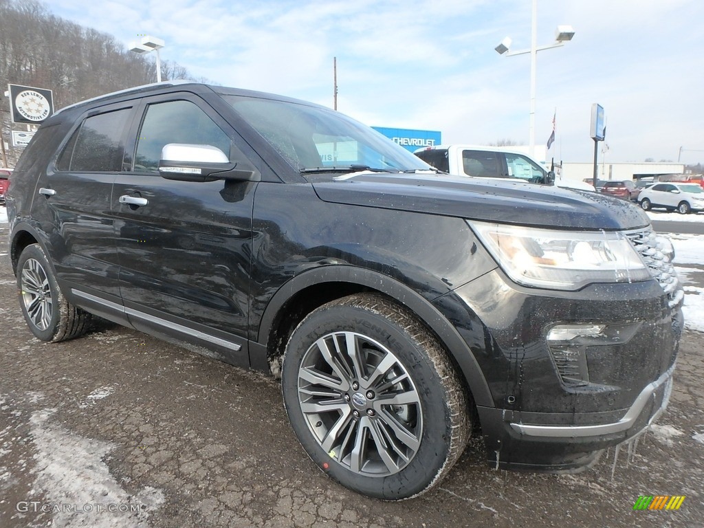 2018 Explorer Platinum 4WD - Shadow Black / Ebony Black photo #9
