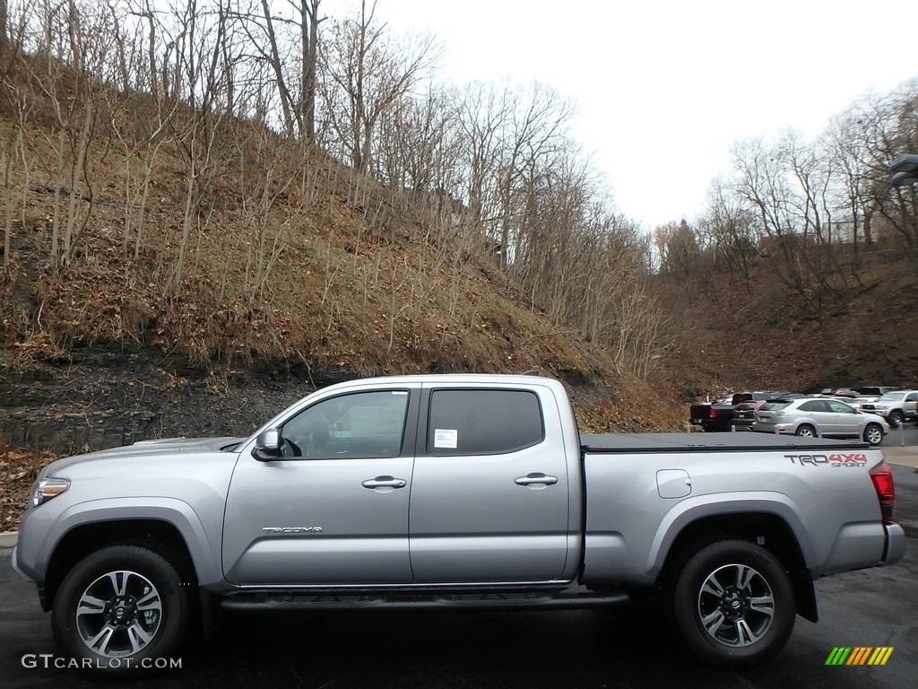 Silver Sky Metallic 2018 Toyota Tacoma TRD Sport Double Cab 4x4 Exterior Photo #124464243